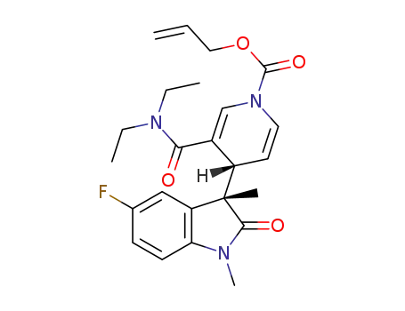 (R*)-allyl 4-((S*)-5-fluoro-1,3-dimethyl-2-oxoindolin-3-yl)-3-(diethylcarbamoyl)pyridine-1(4H)-carboxylate