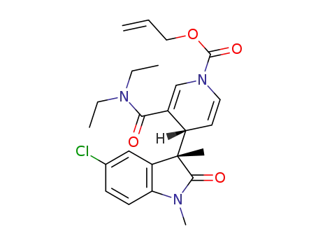 (R*)-allyl 4-((S*)-5-chloro-1,3-dimethyl-2-oxoindolin-3-yl)-3-(diethylcarbamoyl)pyridine-1(4H)-carboxylate