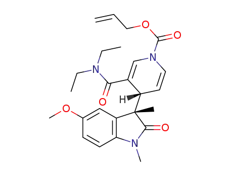 (R*)-allyl 3-(diethylcarbamoyl)-4-((S*)-5-methoxy-1,3-dimethyl-2-oxoindolin-3-yl)pyridine-1(4H)-carboxylate