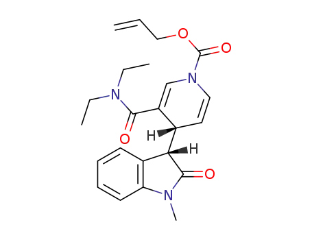 (R*)-allyl 3-(diethylcarbamoyl)-4-((S*)-1-methyl-2-oxoindolin-3-yl)pyridine-1(4H)-carboxylate