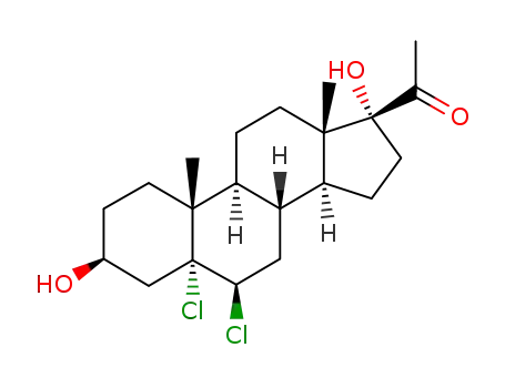 5,6β-dichloro-3β,17-dihydroxy-5α-pregnan-20-one