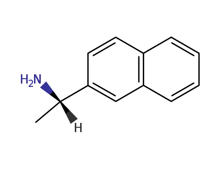 Molecular Structure of 3082-62-0 ((S)-(-)-1-(2-Naphthyl)ethylamine)