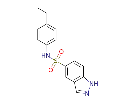 1H-indazole-5-sulfonic acid (4-ethylphenyl)amide