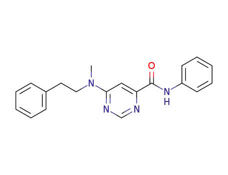 6-(methyl(phenethyl)amino)-N-phenylpyrimidine-4-carboxamide