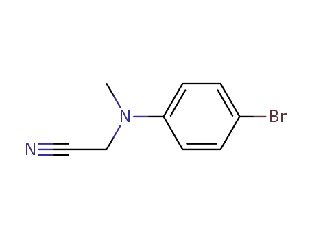 Molecular Structure of 157671-45-9 (N-Methyl-N-(4-broMophenyl)aMinoacetonitrile)