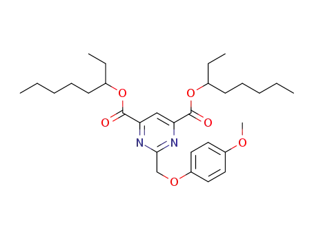 di(octan-3-yl) 2-[(4-methoxyphenoxy)methyl]pyrimidine-4,6-dicarboxylate