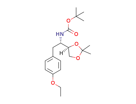tert-butyl (1S)-1-(2,2-dimethyl-1,3-dioxolan-4-yl)-2-(4-ethoxyphenyl)ethylcarbamate