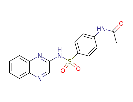 Molecular Structure of 6632-67-3 (N(4)-acetylsulfaquinoxaline)