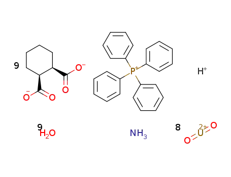 [NH4][PPh4][(UO2)8(cis-1,2-cyclohexanedicarboxylate)9(H2O)6]*3H2O
