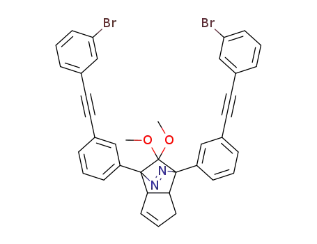 1,4-bis(3-((3-bromophenyl)ethynyl)phenyl)-8,8-dimethoxy-4,4a,5,7a-tetrahydro-1H-1,4-methanocyclopenta[d]pyridazine