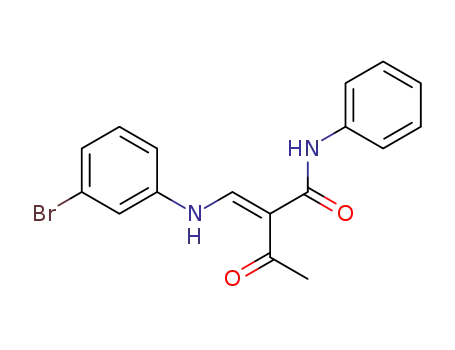 2-acetyl-3-(3-bromo-anilino)-acrylic acid anilide