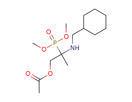 2-((cyclohexylmethyl)amino)-2-(dimethoxyphosphoryl)propyl acetate