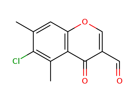 6-chloro-5-7-dimethyl-4oxo-4H-chromene-3-carbaldehyde