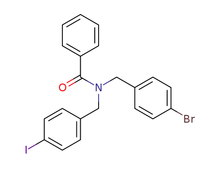 N-(4-bromo-benzyl)-N-(4-iodo-benzyl)-benzamide