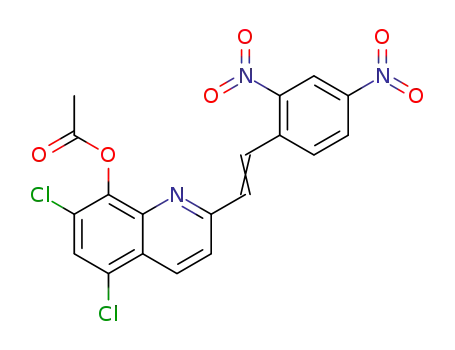 5,7-dichloro-2-[2-(2,4-dinitrophenyl)vinyl]quinolin-8-yl acetate