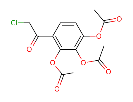 2-chloro-1-(2,3,4-triacetoxy-phenyl)-ethanone