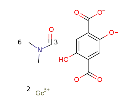 {[Gd2(2,5-dihydroxyterephthalato)3(N,N-dimethylformamide)4]*2(N,N-dimethylformamide)}n