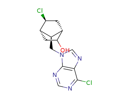 (1S,4S,5S,7R)-5-chloro-7-((6-chloro-9H-purin-9-yl)methyl)bicyclo[2.2.1]heptan-2-ol