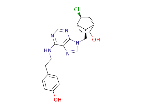 (1S,4S,5S,7R)-5-chloro-7-((6-((4-hydroxyphenethyl)amino)-9H-purin-9-yl)methyl)bicyclo[2.2.1]heptan-2-ol