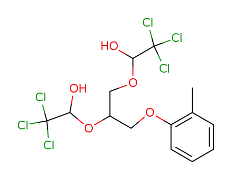 1-o-tolyloxy-2,3-bis-(2,2,2-trichloro-1-hydroxy-ethoxy)-propane