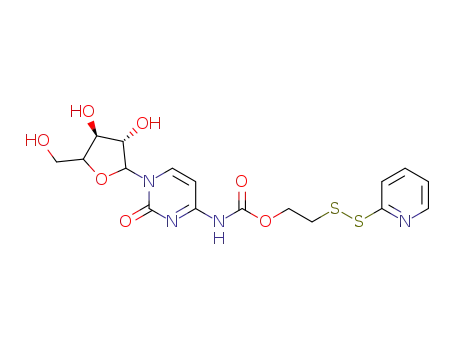 2-(pyridin-2-yldisulfaneyl)ethyl (1-((3S,4S)-3,4-dihydroxy-5-(hydroxymethyl)tetrahydrofuran-2-yl)-2-oxo-1,2-dihydropyrimidin-4-yl)carbamate
