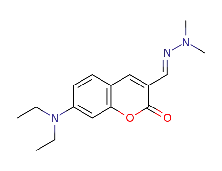 (E)-7-(diethylamino)-3-((2,2-dimethylhydrazineylidene)methyl)-2H-chromen-2-one