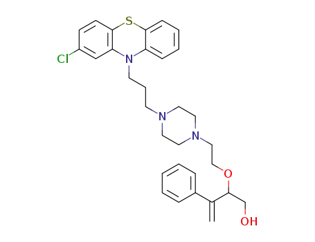 2-(2-(4-(3-(2-chloro-10H-phenothiazin-10-yl)propyl)piperazin-1-yl)ethoxy)-3-phenylbut-3-en -1-ol
