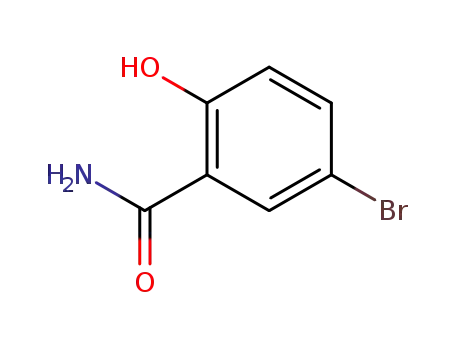 Molecular Structure of 6329-74-4 (5-BROMOSALICYLAMIDE)