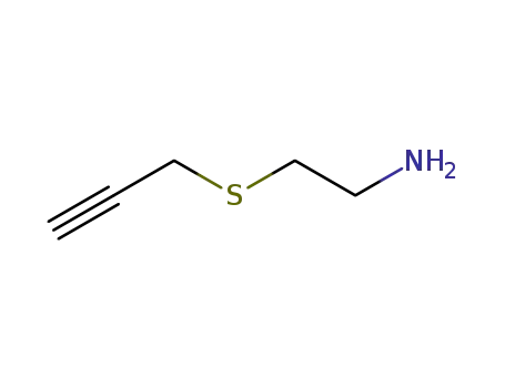 Molecular Structure of 75606-28-9 (2-(2-Propynylthio)ethylamine)