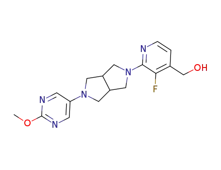 [3-fluoro-2-[2-(2-methoxypyrimidin-5-yl)-1,3,3a,4,6,6a-hexahydropyrrolo[3,4-c]pyrrole-5-yl]-4-pyridyl]methanol