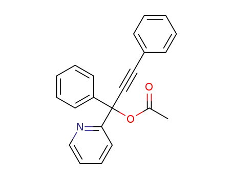 1,3-diphenyl-1-(pyridin-2-yl)prop-2-yn-1-yl acetate
