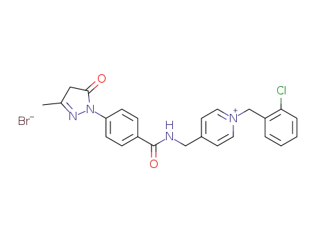 1-[(2-chlorophenyl)methyl]-4-({[4-(3-methyl-5-oxo-4H-pyrazol-1-yl)phenyl]formamido}methyl)pyridin-1-ium bromide