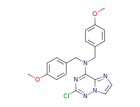 2-chloro-N,N-bis(4-methoxybenzyl)imidazo[2,1-f][1,2,4]triazin-4-amine