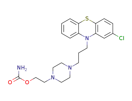 1-(2-carbamoyloxy-ethyl)-4-[3-(2-chloro-phenothiazin-10-yl)-propyl]-piperazine