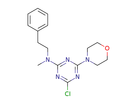 2-chloro-4-(methyl(phenethyl)amino)-6-morpholino-1,3,5-triazine