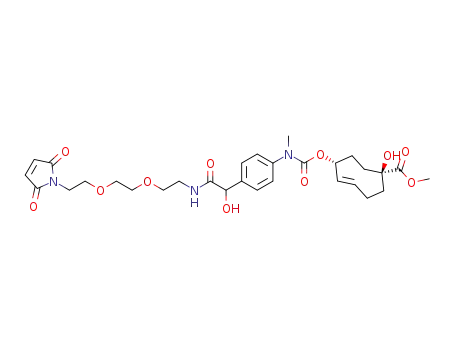methyl (1S,4E,6R)-6-{[(4-{[(2-{2-[2-(2,5-dioxo-2,5-dihydro-1H-pyrrol-1-yl)ethoxy]ethoxy}ethyl)carbamoyl] (hydroxy)methyl}phenyl)(methyl)carbamoyl]oxy}-1-hydroxycyclooct-4-ene-1-carboxylate