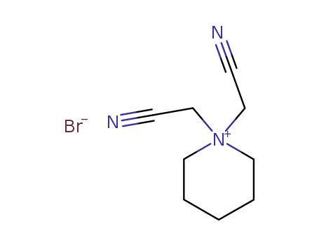 1,1-bis-cyanomethyl-piperidinium; bromide