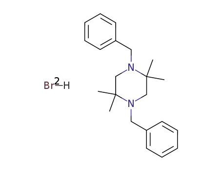 1,4-dibenzyl-2,2,5,5-tetramethyl-piperazine; dihydrobromide