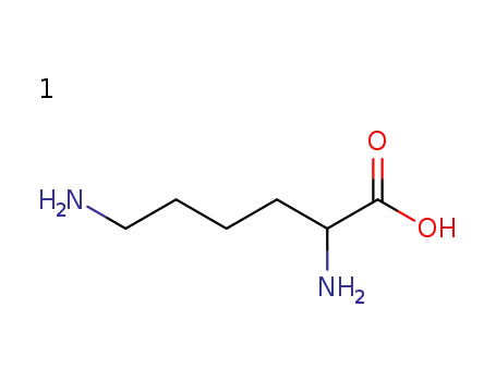 Molecular Structure of 70-54-2 (DL-Lysine)