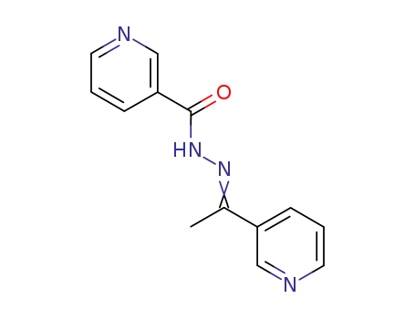 Molecular Structure of 91803-31-5 (N-(1-pyridin-3-ylethylideneamino)pyridine-3-carboxamide)