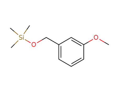 Molecular Structure of 132816-03-6 (Silane, [(3-methoxyphenyl)methoxy]trimethyl-)