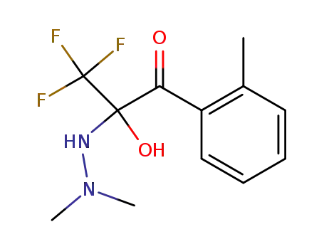 2-(N',N'-Dimethyl-hydrazino)-3,3,3-trifluoro-2-hydroxy-1-o-tolyl-propan-1-one