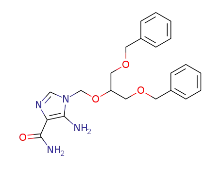 5-amino-1-<<1,3-bis(benzyloxy)-2-propoxy>methyl>-1H-imidazole-4-carboxamide