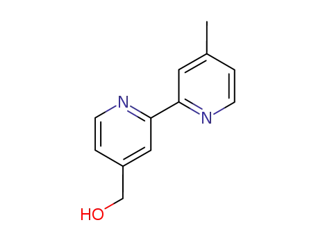 Molecular Structure of 81998-04-1 (4-HydroxyMethyl-4'-Methyl-2,2'-bipyridyl)