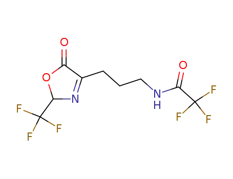 2,2,2-trifluoro-N-(3-(5-oxo-2-(trifluoromethyl)-2,5-dihydrooxazol-4-yl)propyl)acetamide