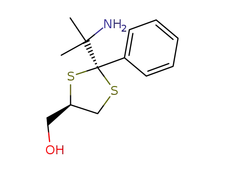 2-(1-amino-1-methylethyl)-5-hydroxymethyl-2-phenyl-1,3-dithiolane