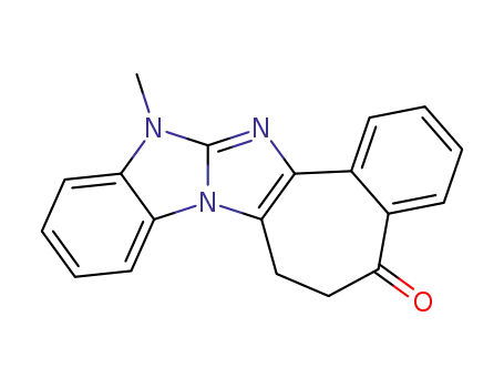13-Methyl-6,7-dihydro-5-oxobenzocyclohepten<5',6':4,5>imidazo<1,2-a>benzimidazole