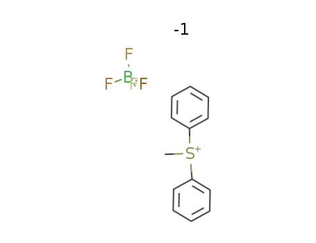 Molecular Structure of 10504-60-6 (DIPHENYL(METHYL)SULFONIUM TETRAFLUOROBORATE)