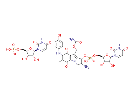 2-amino-7-(4-hydroxyanilino)mitosene 1-uridilate uridylic acid salt