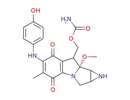 Molecular Structure of 70343-57-6 (7-N-(4-hydroxyphenyl)mitomycin C)
